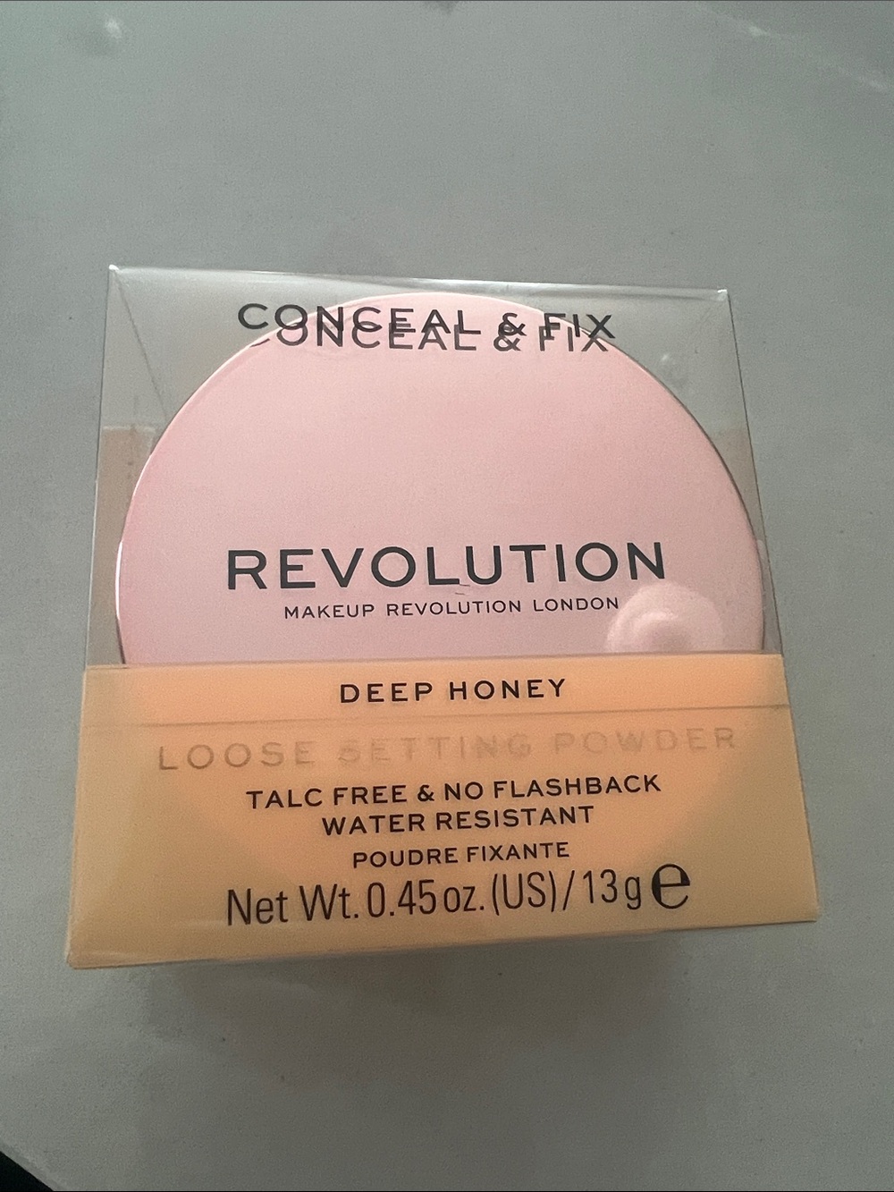 Revolution Loose Setting Powder - Deep Honey (pink & honey packaging)